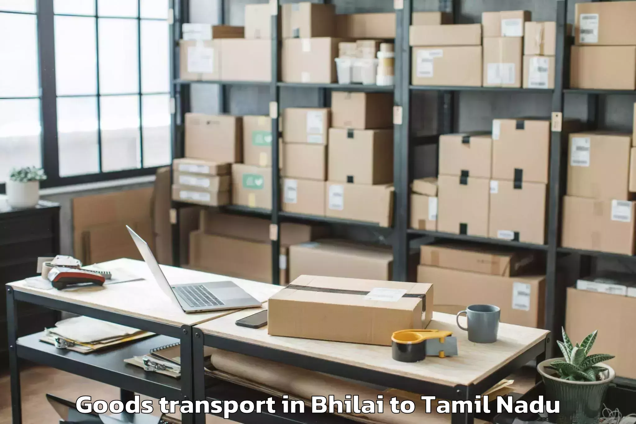 Reliable Bhilai to Chinna Salem Goods Transport